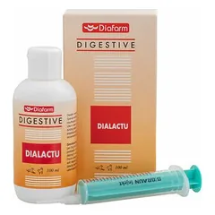 Diafarm Dialactu dietinis papildas virškinimui šunims ir katėms, 100 ml