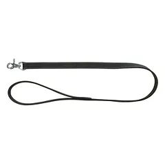 TRIXIE Rustic rieb. odos pavadys Heartbeat, M-L 1m/20mm, juodas