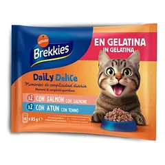 Brekkies Daily Delice drėgnas maistas katėms, ekonominė pakuotė 24 x 85 g — 2 nuotrauka