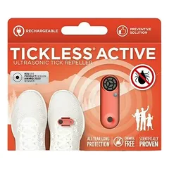 Tickless Active ultragarso erkių atbaidiklis žmonėms (raudonas) — 2 nuotrauka