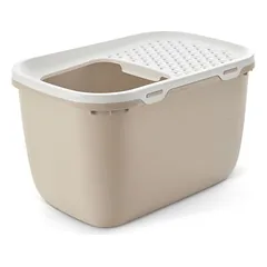 Savic kačių tualetas Hop In Giant, moka / balta — 4 nuotrauka