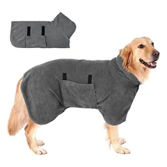 MCBOSON Mikrofaser-Hundebademantel, schnelltrocknendes,saugfähiges Handtuch