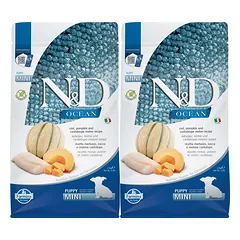 FARMINA N&D Ocean Dog Puppy Mini cod, pumpkin & cantaloupe melon 2.5 kg menkių, moliūgų ir kantalupių melionas šuniukams ir nėščioms kalėms