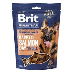 BRIT Premium Dog Semi-moist Snack Salmon 180 g pusiau drėgnas skanėstas šunims