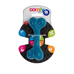 Ecomfy žaislas gyvūnui dental bone mint, mėlynių kvapo, 12.5 cm — 3 nuotrauka