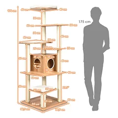Kačių draskyklė 176 cm — 5 nuotrauka
