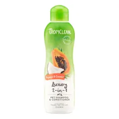 TropiClean Papaya & Coconut šampūnas ir kondicionierius augintiniams