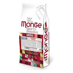 Monge Natural Superpremium Mini Puppy & Junior Lamb & Rice sausas maistas šuniukams