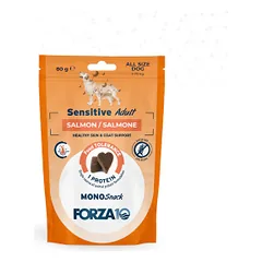 Forza 10 Mono Snack Sensitive Adult skanėstai šunims su lašiša, 80 g