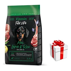 FITMIN For Life Lamb&Rice Mini 2,5kg + STAIGMENA ŠUNIUI photo