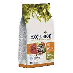 Exclusion Mediterraneo Puppy Beef Small begrūdis sausas maistas mažų veislių šuniukams, 7 kg