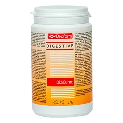 Diafarm Diacurex Powder dietinis papildas šunims ir katėms virškinimo sistemos normalizavimui, 175 g