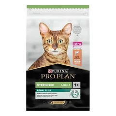 Pro Plan OPTIRENAL sterilizuotų kačių sausas pašaras su lašiša, 1.5 kg — 2 nuotrauka