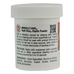 Miracle Care Kwik Stop Styptic Powder - kraujavimo kontrolės milteliai šunims, katėms ir paukščiams, 14g — 2 nuotrauka