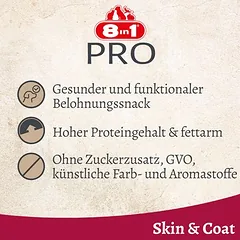 8in1 Fillets Pro Skin & Coat 80 g skanėstai šunims — 5 nuotrauka