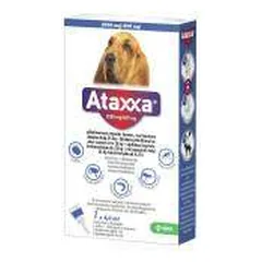 KRKA Ataxxa užlašinamas tirpalas šunims nuo erkių, blusų ir uodų, 25–40 kg, 2000 mg/400 mg, N1