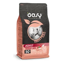 Oasy Grain Free Adult Turkey begrūdis sausas maistas su kalakutiena šunims