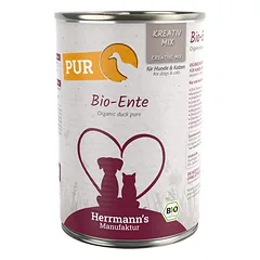 Herrmann´s Kreativ-Mix gryna mėsa / ekologiška gryna mėsa, drėgnas maistas katėms 6 x 400 g — 2 nuotrauka