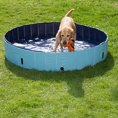 zooplus Exclusive baseinas šunims Dog Pool Keep Cool, Ø 120 x H 30 cm (įsk. dangtį) — 2 nuotrauka