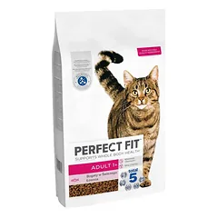 PERFECT FIT Adult 1+ – suaugusiems katėms skirtas sausas maistas su dideliu lašišos kiekiu, 7 kg