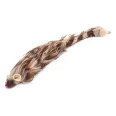 Žaislas katėms pliušinė pūkuota pelė, 30 cm