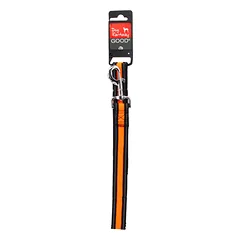 Dog Fantasy Leash Neoprene M/L oranžinis pavadėlis vidutiniams ir dideliems šunims su atspindinčiais elementais, 2,5×120 cm — 3 nuotrauka