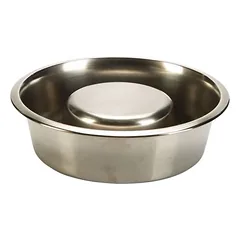 Beeztees lėto ėdimo dubenėlis šunims ant stovo, nerūdijantis plienas, Skersmuo: 25 cm — 3 nuotrauka