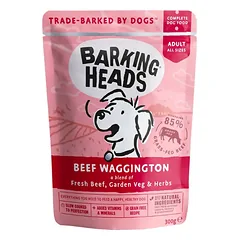 BARKING HEADS Beef Waggington konservai šunims su jautiena 300g 10vnt