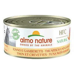 Almo Nature HFC Natural tunas su krevetėmis, drėgnas maistas katėms 150 g — 2 nuotrauka