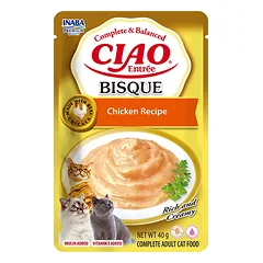 CIAO Entree Bisque konservai katėms su vištiena,40g