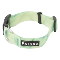 PAIKKA švytintis antkaklis šunims, M 2x30-40cm, žalias