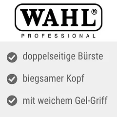 Wahl® Premium Flexible dvipusis šukavimo šepetys, oranžinė, apie L 25 x B 6 x H 4 cm — 2 nuotrauka