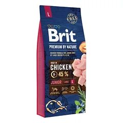 Brit Premium by Nature Junior Large Breed su vištiena, sausas maistas šuniukams, 3 - 4,9 kg — 2 nuotrauka