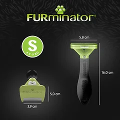 FURminator deShedding Tool S trumpaplaukiams šunims, Labai mažiems < 4 kg — 3 nuotrauka
