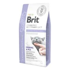 Brit GF Veterinary Diets Cat Gastrointestinal sausas maistas katėms su skrandžio ir žarnyno problemomis, 5 kg