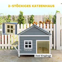 Katinų namelis 101x72,5x81 cm — 5 nuotrauka