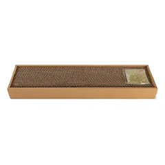 Beeztees Minus One Kratzbrett aus Pappe Ilano beige-braun