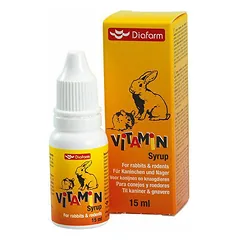 Diafarm Vitamin Syrup papildas triušiams ir graužikams, 15 ml