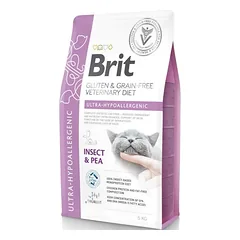 Brit GF Veterinary Diets Cat Ultra-Hypoallergenic sausas maistas katėms