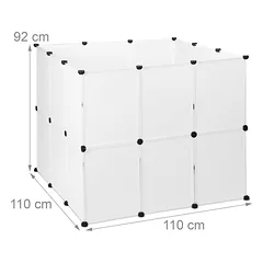 Maniežas graužikams 92x110x110cm., baltos/juodos spalvos — 4 nuotrauka