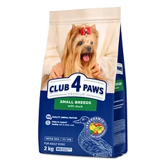 CLUB 4 PAWS Premium mažų veislių suaugusiems šunims su antiena. Visavertis sausas pašaras