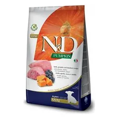 Farmina N&D Pumpkin Lamb & Blueberry Puppy Mini sausas maistas mažų veislių šuniukams, 20 kg