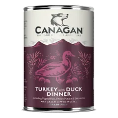 Canagan Turkey & Duck Dinner konservai su kalakutiena ir antiena šunims - Pet24