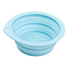 Pet Advance gyvūnų augintinių dubenėlis, silikoninis, 13.9x13x0.5 cm, mėlynas — 2 nuotrauka