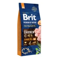 Brit Premium By Nature Senior S/M sausas pašaras šunims 15 kg
