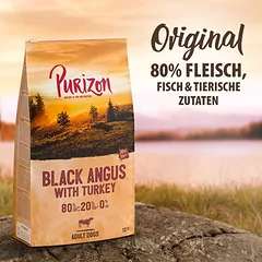 Purizon Black-Angus-Rind mit Truthahn Adult - getreidefrei