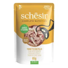 Schesir C&B guliašas su tunu ir vištiena drebučiuose katėms - Pet24