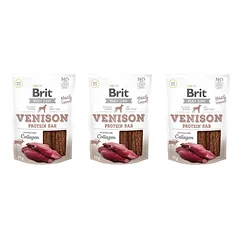 BRIT Jerky Snack Venison 3x80g
