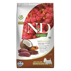 Farmina N&D Dog Quinoa Skin & Coat Mini Adult su elniena, sausas maistas šunims 2,5 kg — 2 nuotrauka
