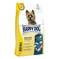 Happy Dog Mini Light visavertis pašaras mažų veislių suaugusiems nutukusiems šunims, 4 kg